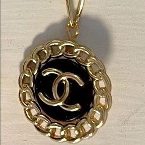 Chanel button necklace